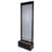 Clear Glass Panel with Embossed Leaves Waterfall Fountain