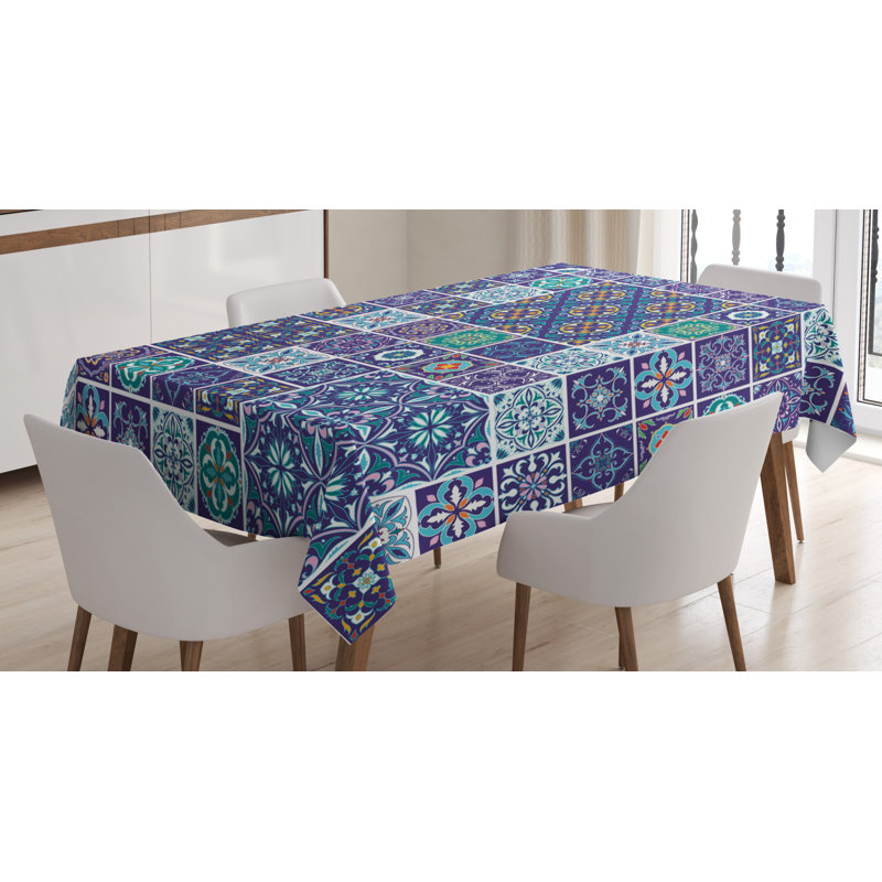 Ethnic Tablecloth, 90" L x 60" W