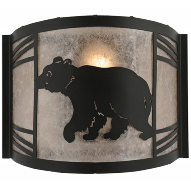 Happy Bear On The Loose 1 - Light Flush Mounted Sconce