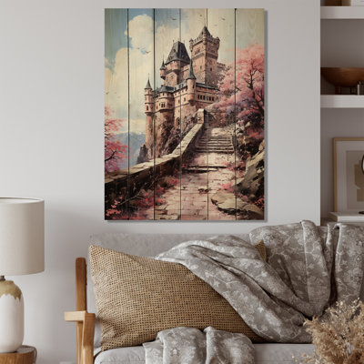 Allemagne, château de Heidelberg, impression sur bois sans cadre