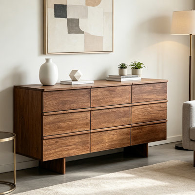 Mid-Century Multi-Drawer Entryway Cabinet