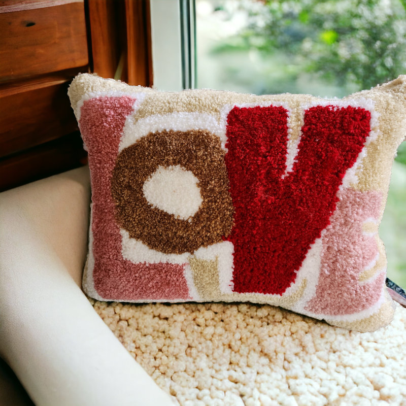Cotton Lumbar Rectangular Pillow Cover & Insert