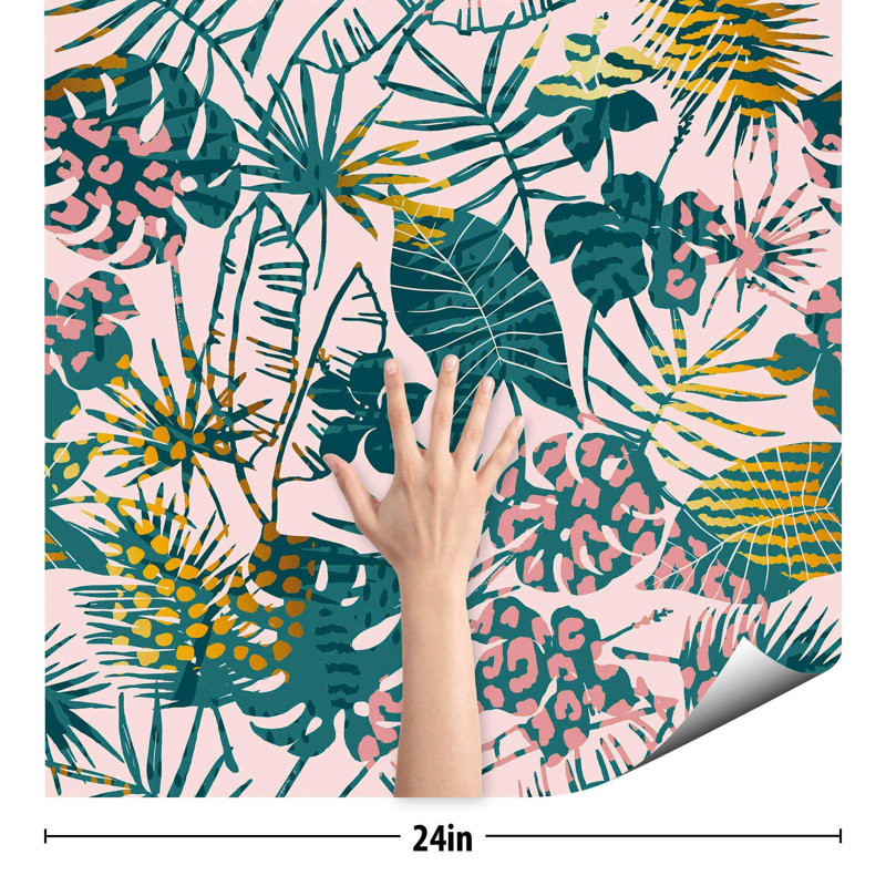 Carreau de papier peint Bellfield, L 126 po x l 24 po