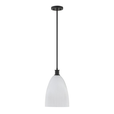 Marvella 1-Light Pendant in Matte Black