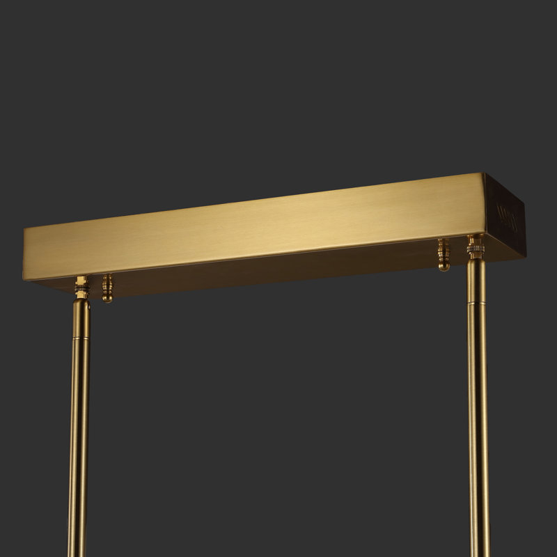 Bale 26 - Light Iron Dimmable LED Modern Linear Chandelier, Gold