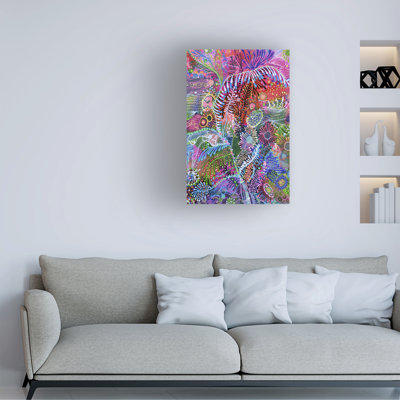 Wrapped Canvas Wall Art - Noemi Ibarz 'Open My Eyes' Wall Art for Living Room, Bedroom, or Office Décor  - 22x32