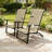 Set of 2 High Back Folding Outdoor Dining Chairs-463182339