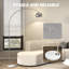 HOMCOM Arc Floor Lamp Modern Adjustable with Foot Switch-679664556