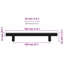 Metro Lane Cabinet Handles 10 Pcs Black 64 Mm Stainless Steel-1531734838-1531734835