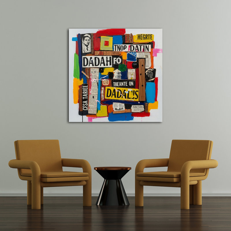 Dada Collage I, 36" H x 36" W