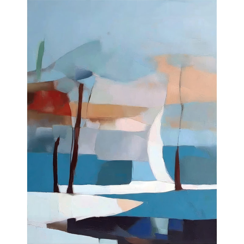 "Paysage 48" sur toile, H 24 po x l 20 po