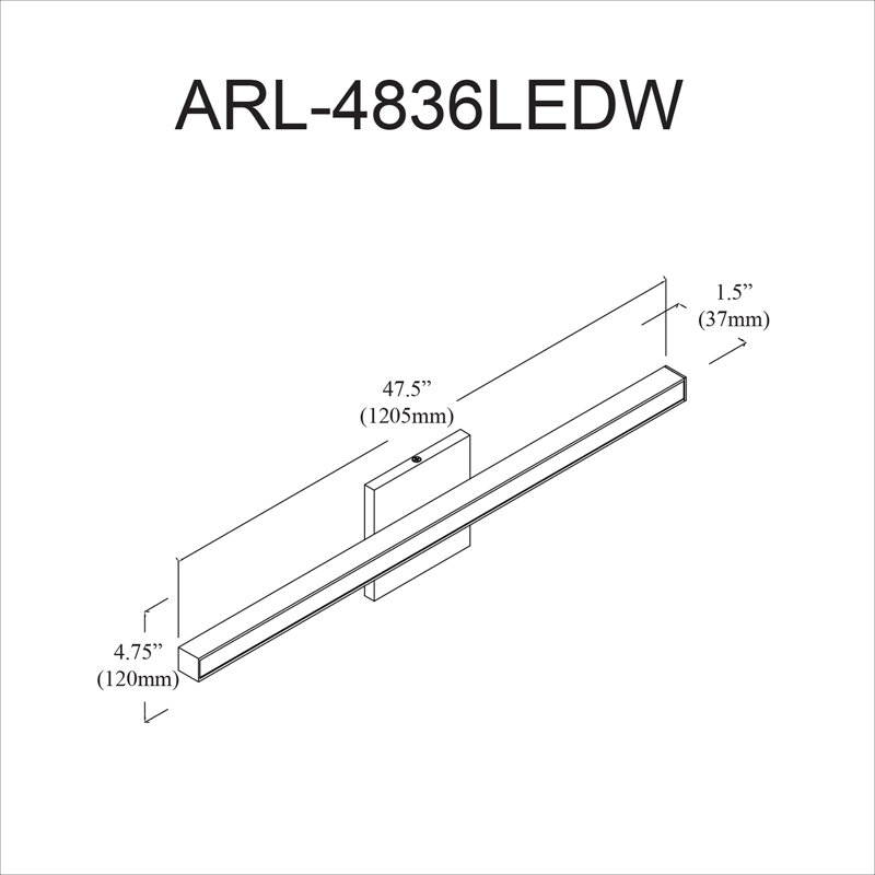Arnitha Dimmable LED Bath Bar, Gold