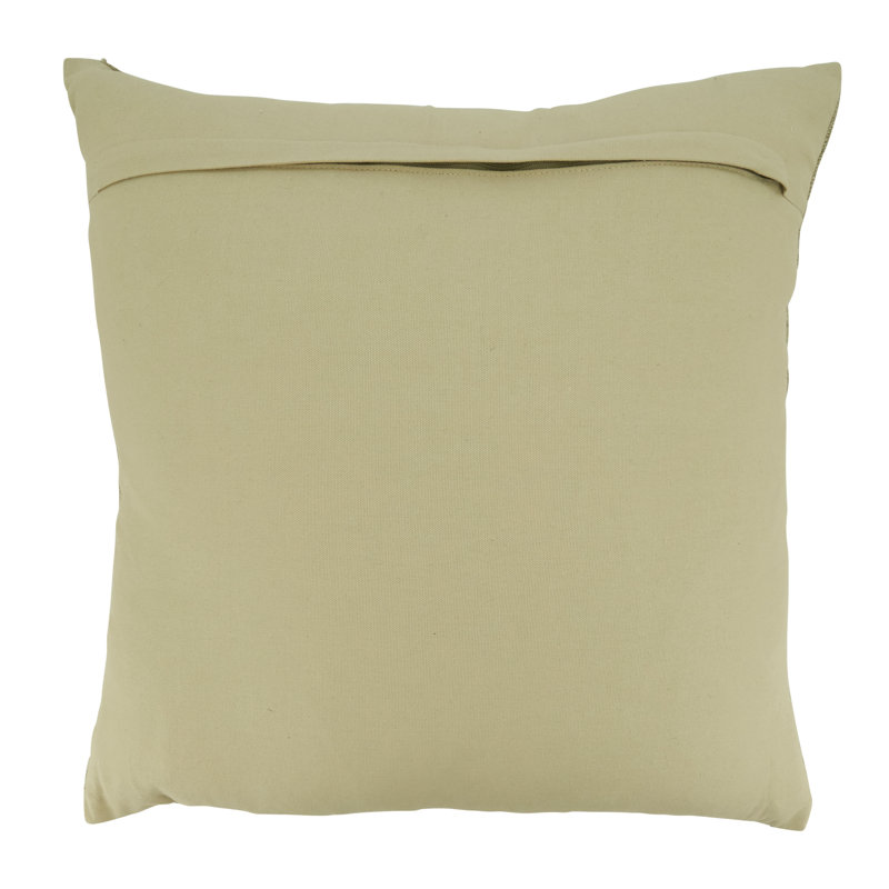 Down-Filled Throw Pillow With Striped Design, Pillow Cover Only - No Insert