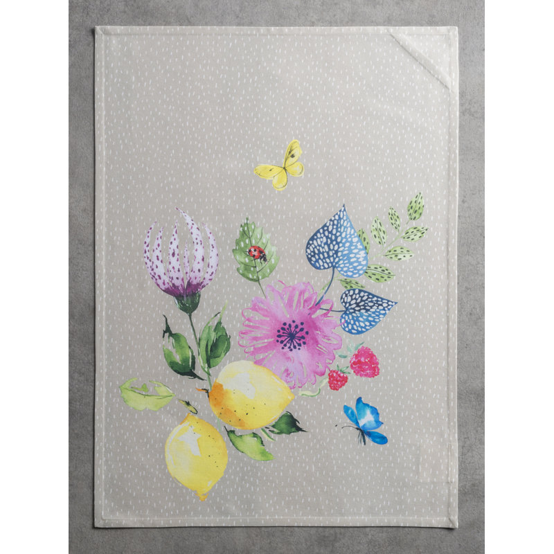 Cotton Tea Towel Kitchen Towel, Fog