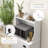 Chriss Microwave Cabinet, Storage Cabinet with Storage, White