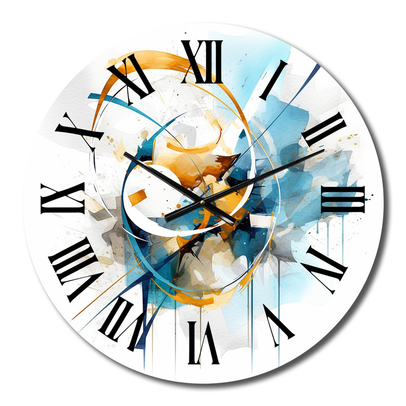 Horloge murale «Blue Abstract», Moyenne