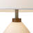 Santa Clara Bone Porcelain Table Lamp with Nightlight - 30", Weathered Brass and Walnut, 4-Way Rotary Switch