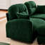 Canapé modulaire à 2 nuages avec tissu chenille, courbe ergonomique, zones de lecture, canapé modulaire en chenille douce, coussin, différents réglages