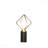 Table Lamp - Silver Finish, Metal Frame