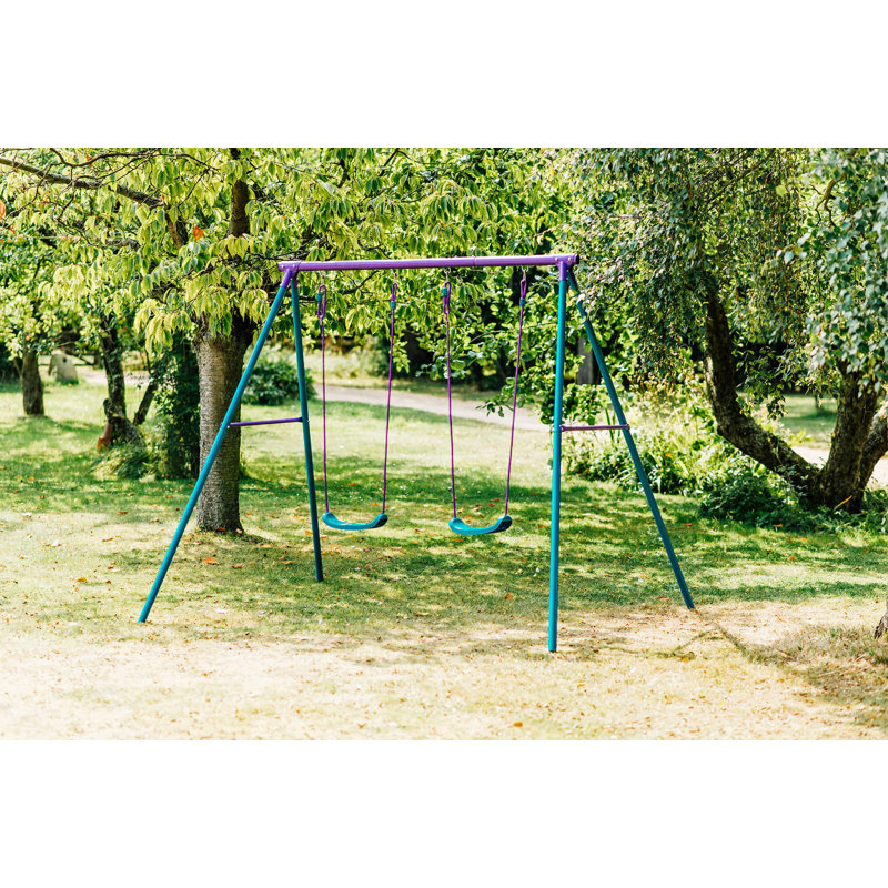 Plum Play Metal Double Swing Set