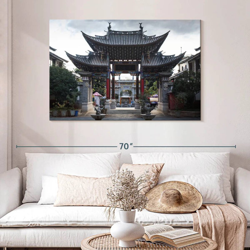 Pavillon du parc chinois Lilie, H 32 po x l 48 po