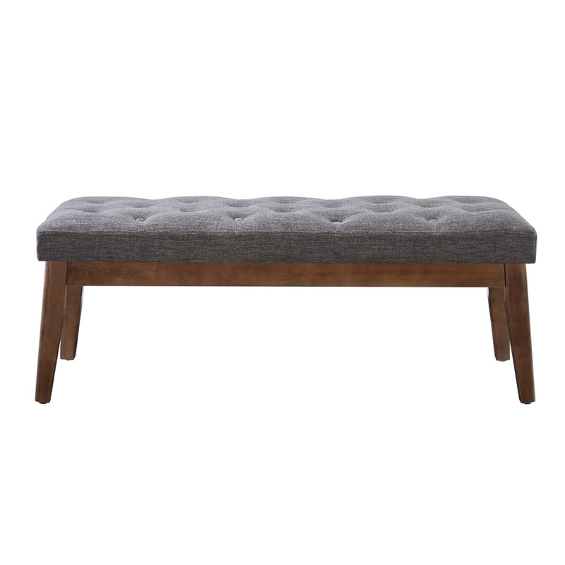 Hrafn Upholstered Bench, Gray