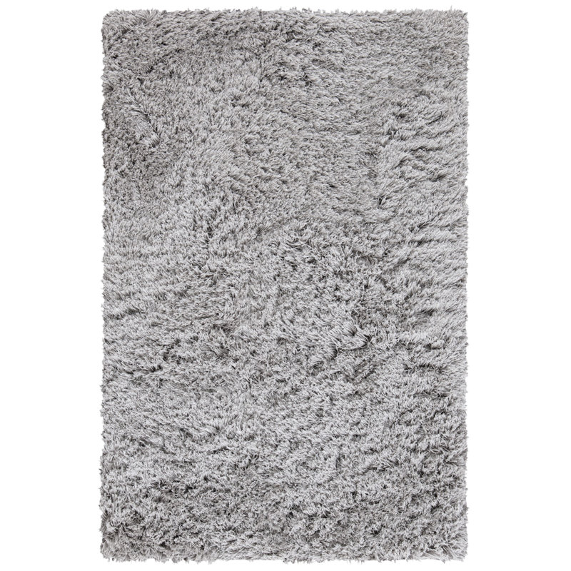 Ingris Ocean Shag Hand Tufted Performance Solid Color Rug, Rectangle 3' x 5'