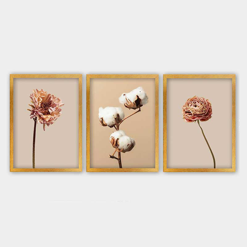 Superbe ensemble de peintures décoratives encadrées (3 pièces) de 21,7 po x 29,5 po chacune | Cadre 100% bois avec polystyrène de 0,8 pouce | Impression numérique UV | Parfait pour la décoration murale de salon, de bureau et de galerie