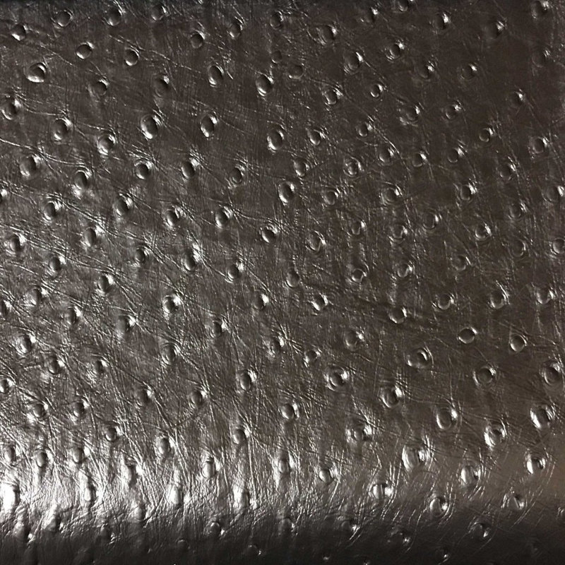 Ostrich-Albany Animal Print Vinyl Fabric, Pewter