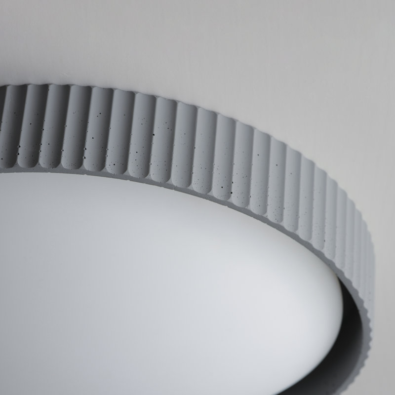 Carran Acrylic LED Flush Mount, Gray