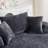 54" Black Chenille Swivel Round Pillow accent chairs, Modern Comfortable Lounge Chair-1638835164-1621068485