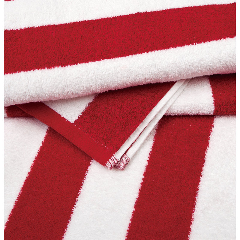 Ensemble de serviettes de plage Oceanfront, Rouge
