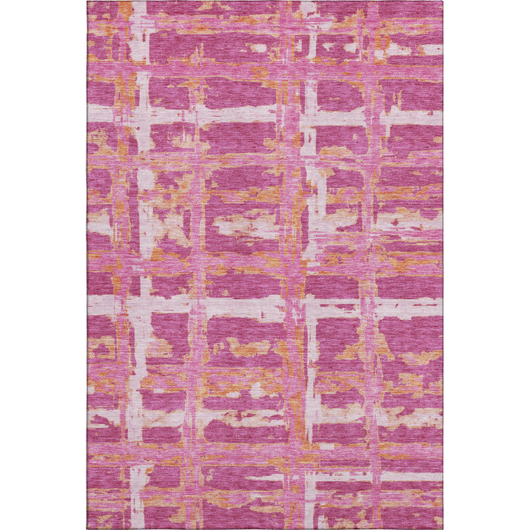 Premium Machine Washable Prisco Blush Rug
