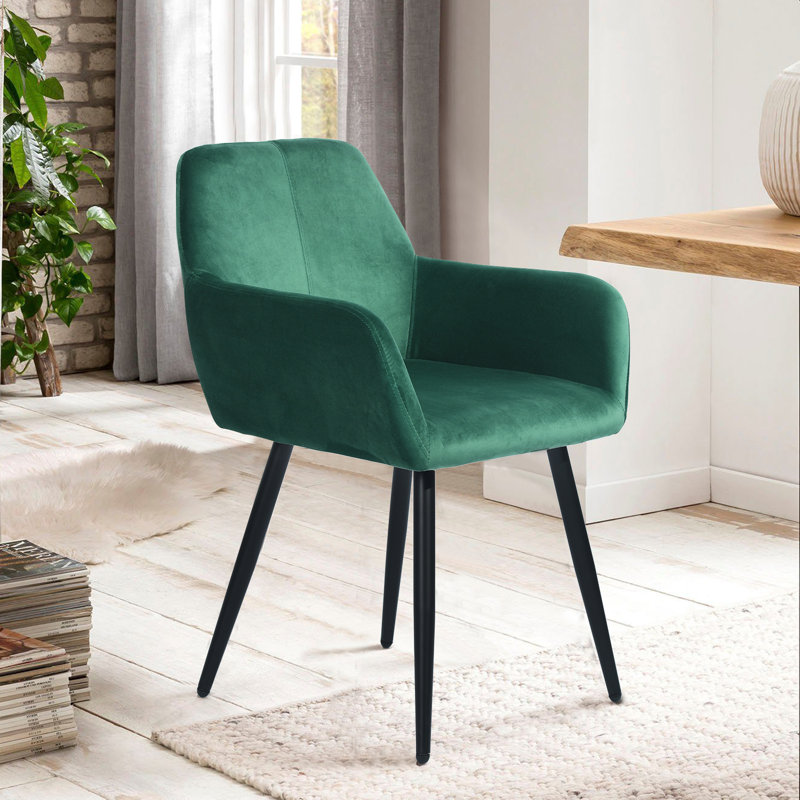 Jon Upholstered Armchair, Green
