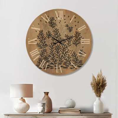 Large Ocean Silent Wood Wall Clock – Natures Coastal Essence