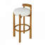 Tabourets de bar en bois d'hévéa avec siège à coussin 30,6 po Ray-1798955884-1781519584