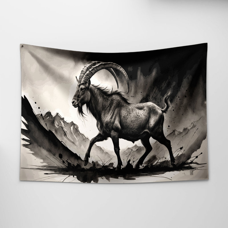 Tapisserie murale Wildlife Markhor, 51 po x 60 po
