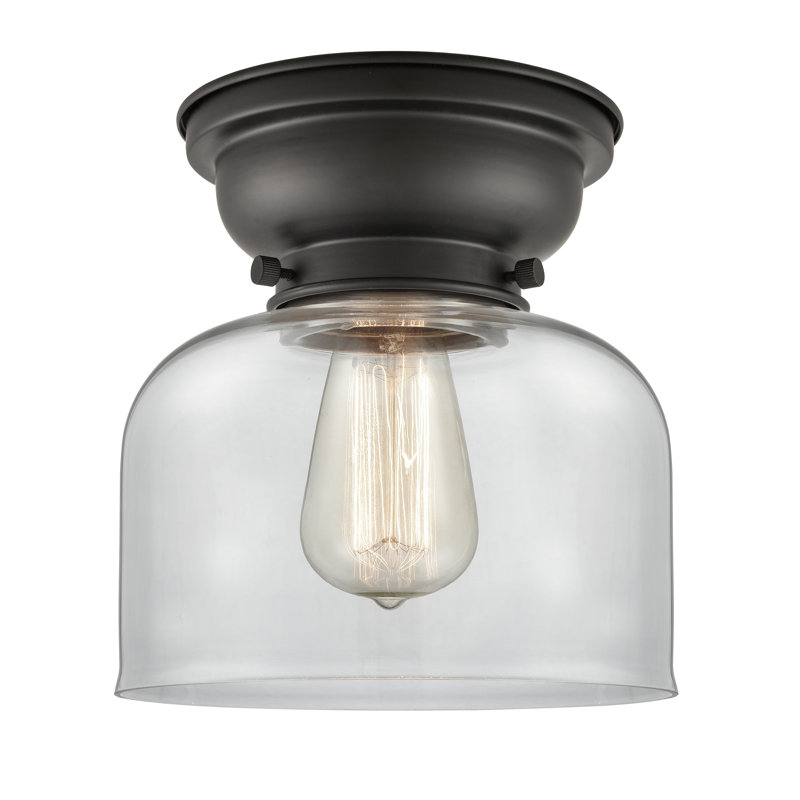 Plafonnier encastré 8 lumières Moody, Transparent, Noir mat, Ampoule DEL 6 watts Vinage