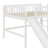 Full Size Low Loft Bed With Slide And Ladder,Wooden Bed Frame With Guardrails For Girls,Boys,No Box Spring Required-799477743