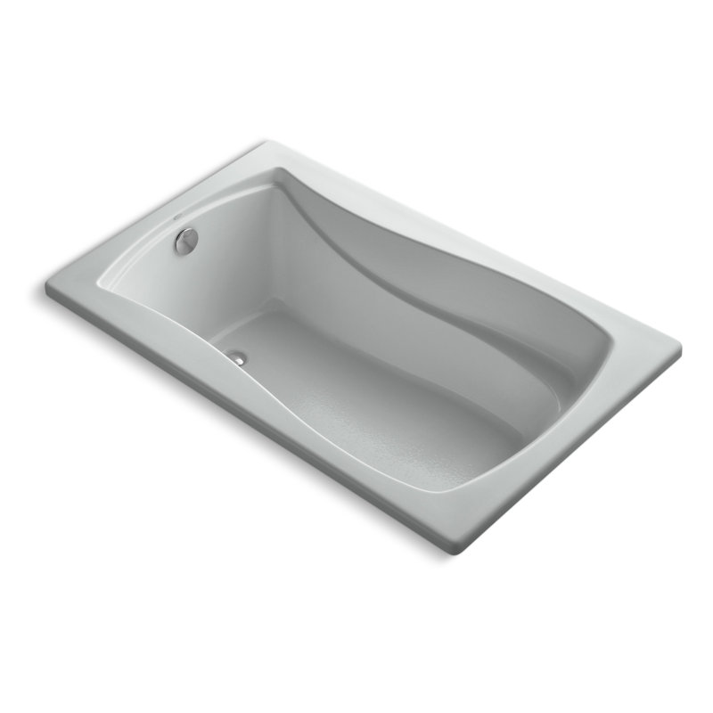 Mariposa 60" x 36" Soaking Bathtub, Ice Grey