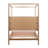 Emmalyn Solid Pine Wood Panel Bed, Everest Cream-456835992