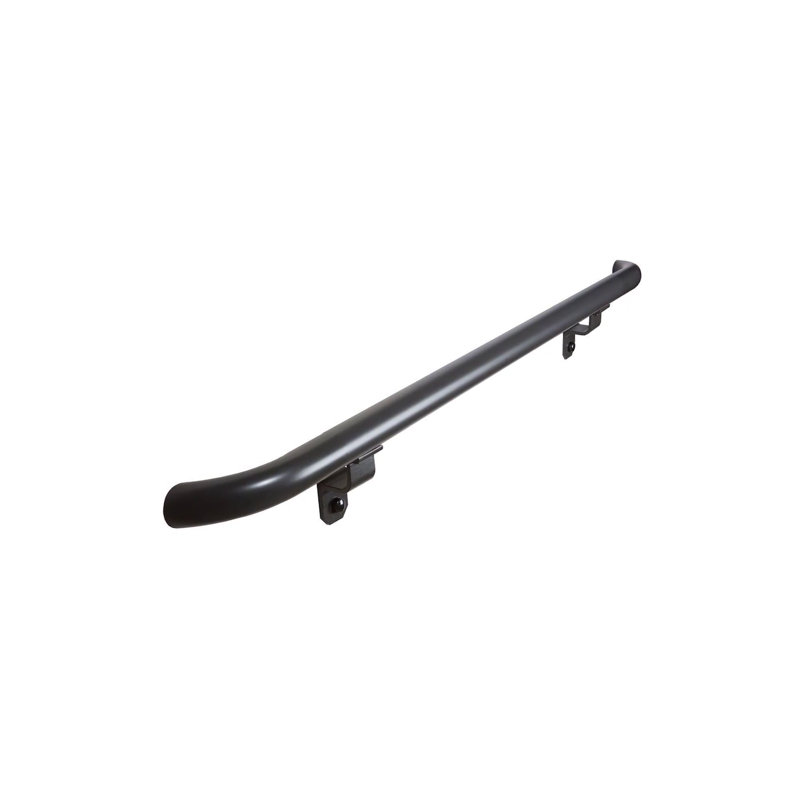 Silver Vein Aluminum Handrail with Wall Returns for Stairs