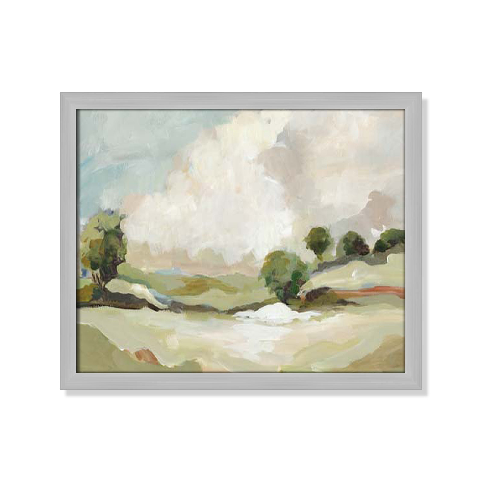 Pastoral Land by Allison Pearce, Silver, 16" H x 19" W x 1.25" D