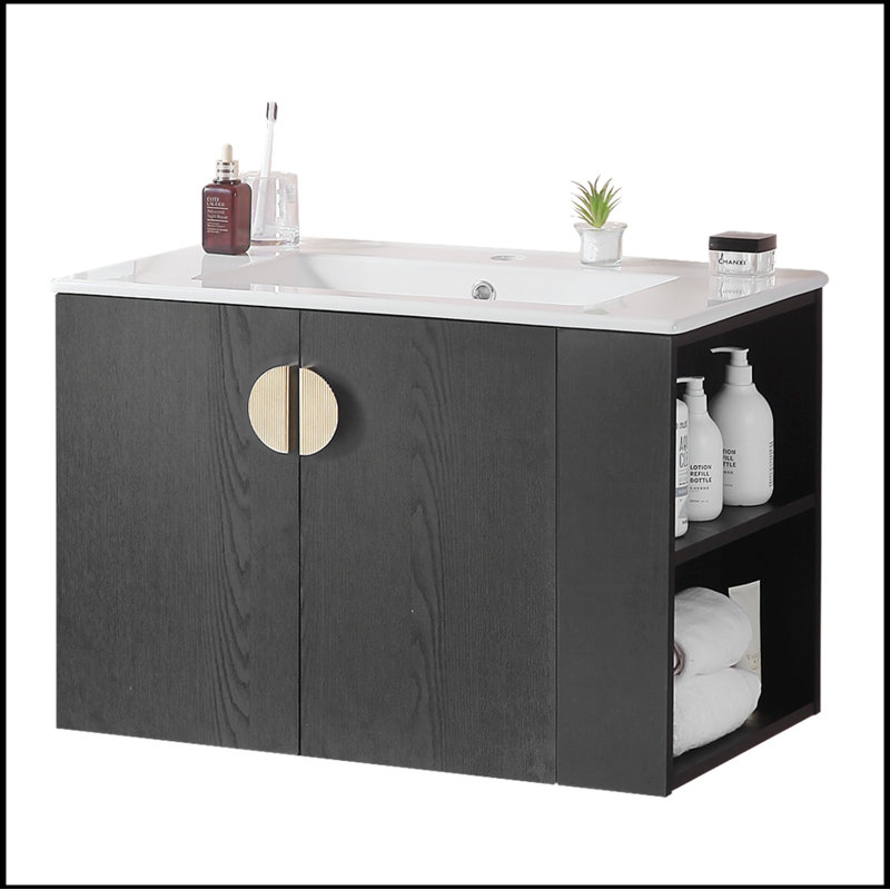 Meuble-lavabo simple avec plateau 29,90 Rhyse, Blanc
