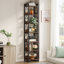 Wissem 200cm H x 34cm W Steel Corner Bookcase-522151596