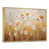 Toile avec cadre flottant or