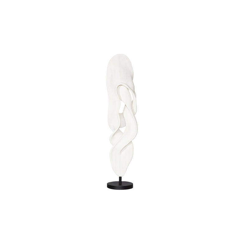 Cast Dancing Sculpture, Glissade, Faux Bleached