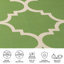 Tapis intérieur / extérieur vert Arneshia-259767518