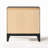 Transitional Gray Finish Nightstand of 2-Drawers