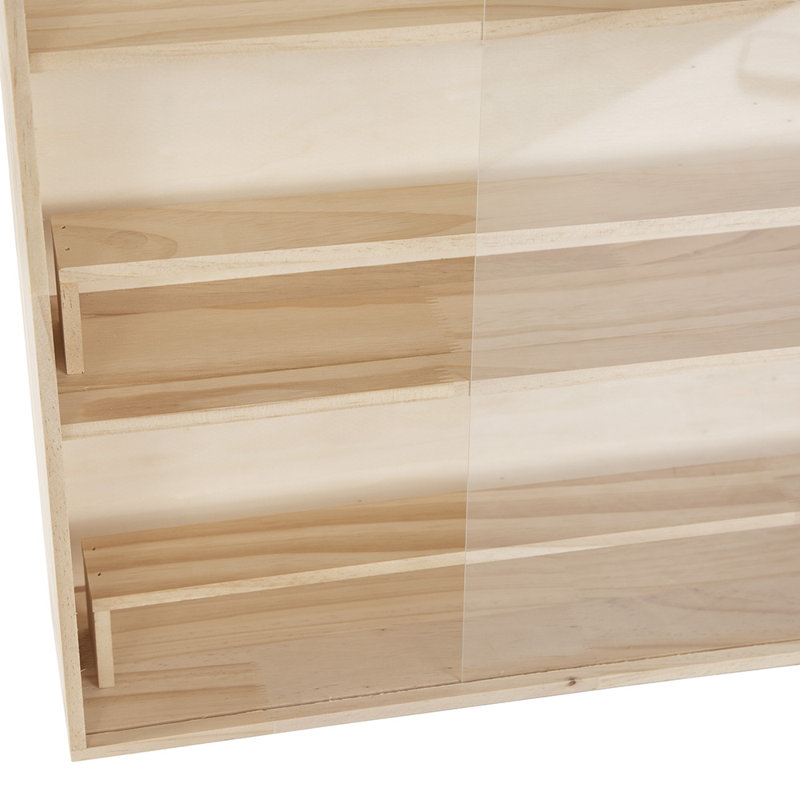 Porte-figurine en bois à 3 niveaux